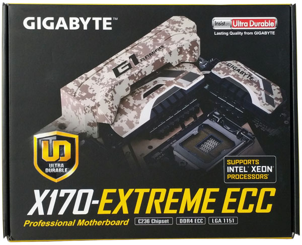 Gigabyte X170 Extreme ECC - Retail Box Front