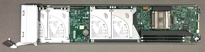 Supermicro MicroBlade Xeon D-1541 storage blade overview