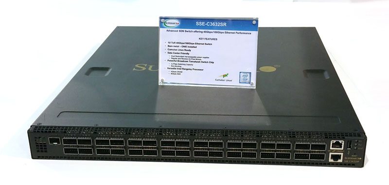 Supermicro - SSE-C3632SR 40Gb 100Gb 32 port switch Rangeley