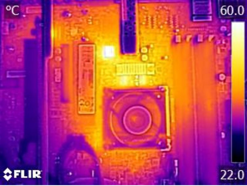 Supermicro X10SDV-4C+-TP4F Thermal Imaging