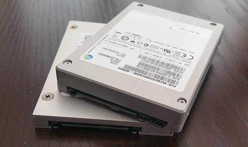 Two failed SSDs