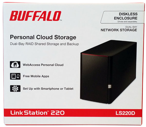 Buffalo LS220D 2 Drive NAS - Retail Box Front