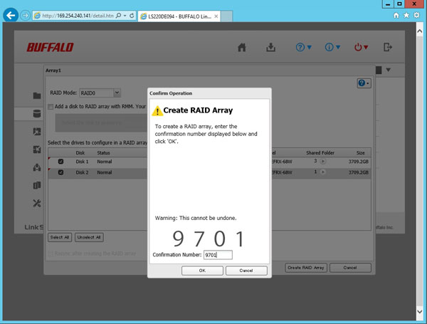 Buffalo LS220D 2 Drive NAS - Software 10