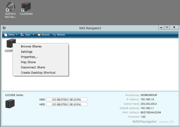 Buffalo LS220D 2 Drive NAS - Software 2