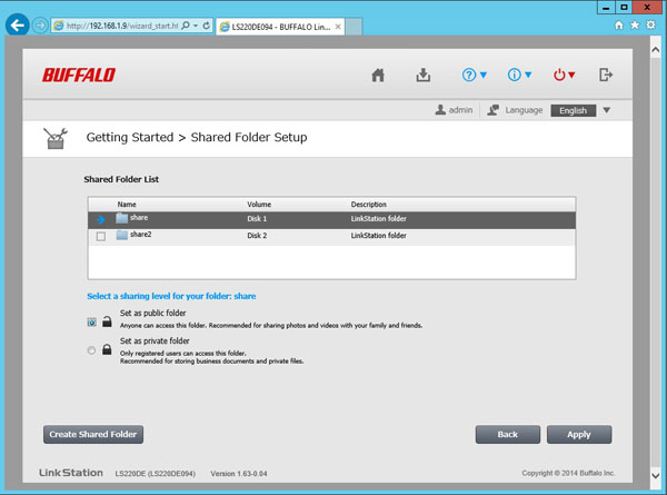 Buffalo LS220D 2 Drive NAS - Software 4