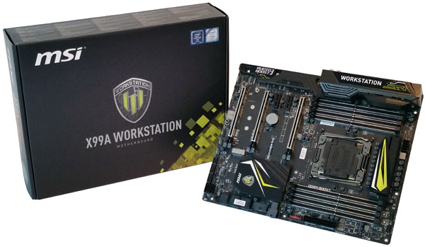 MSI X99A Workstation motherboard