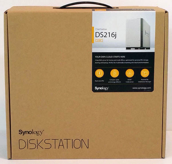 Synology DS216j - Retail Box Front