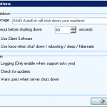 AutoExit Settings Menu