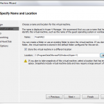 Hyper-V – Name the VM