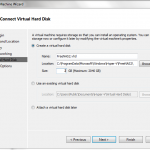 Hyper-V – Specify the Hyper-V VM’s VHD Path and Name