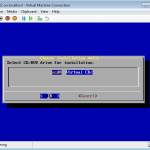 FreeNAS Hyper-V Install To VHD – LiveCD Installer Pick Installation Media (The .vhd)