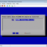FreeNAS Hyper-V Install To VHD – LiveCD Installer Selected the vhd
