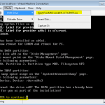 FreeNAS Hyper-V Install To VHD – LiveCD Installer Size Swap Partition Wait Eject ISO Hit Enter