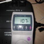 107w at very low load after the Windows GUI is available