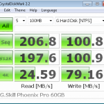 G.Skill Phoenix Pro 60GB ICH10R CrystalDiskMark
