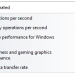 Core i7-2600K WEI Score