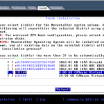 Install NexentaStor Select Installation Disk