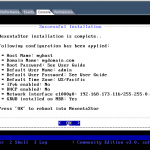 Install NexentaStor Successful Installation