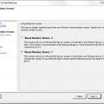 VMWare Version 7 VM