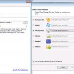 CloudBerry Backup to Test WHS Store