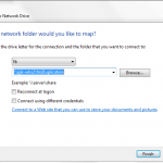 Enter Share Path and Drive Letter