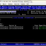 Intel Matrix Storage Manager Main Screen