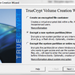 TrueCrypt Encrypt a non-system partition-drive