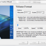 TrueCrypt watch the format complete
