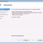 Windows Server Backup Getting Started