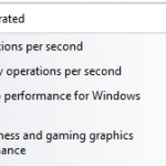 AMD E-350 Zacate Windows Experience Index