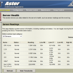 Tyan IPMI WebGUI Server Health – Sensor Readings with Thresholds