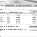 Microsoft iSCSI Initiatior Discovery