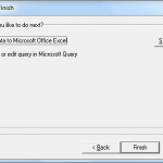 Return Data to Microsoft Office Excel