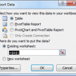 Select Data View in Excel