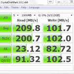 Corsair Force 3 120GB – CrystalDiskMark