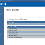 Gigabyte IPMI Management Power Control