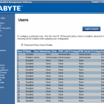 Gigabyte IPMI Management User Management
