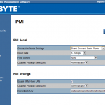 Gigabyte IPMI Management Web IPMI Settings