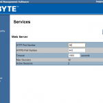 Gigabyte IPMI Management Web Server Settings