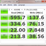 Mellanox MHEA28-XTC Infiniband SSD RAID 0 CrystalDiskMark