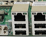 Gigabyte GA-7PESLX Rear IO and Intel Controllers
