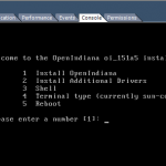 OpenIndiana Installation Screen