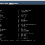 OpenIndiana Language Select