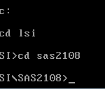 Change Directory to LSI Firmware and Megarec