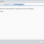 Synology Create New Shared Folder Enable File Indexing