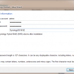 Synology DS1812+ Synology Assistant Username and Password