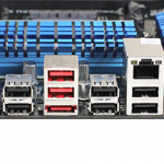 ASUS M5A99FX Pro R2 Rear IO Ports