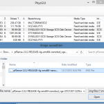 Copy pfsense image to hard drive – PhysGUI select the correct image