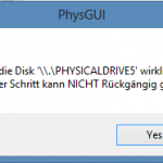 Copy pfsense image to hard drive – PhysGUI write warning message