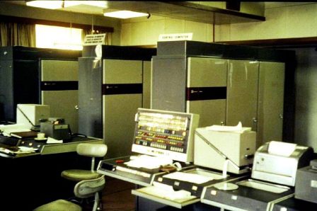 Cabinets of computing power.